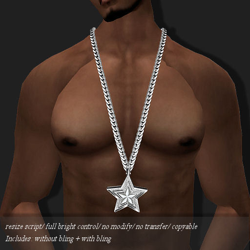 NECKLACE ICE-STAR PLATINUM       -RYCA-
