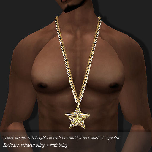 NECKLACE ICE-STAR GOLD     -RYCA-