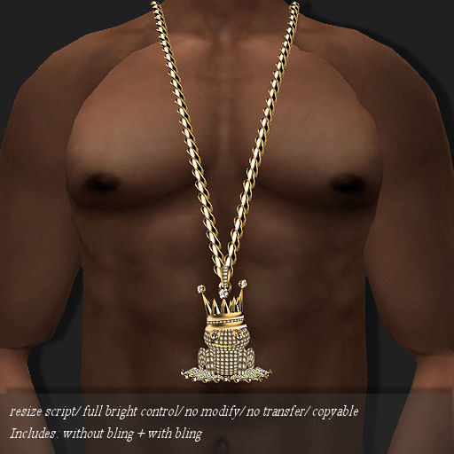 PENDANT ICE FROG GOLD       -RYCA-