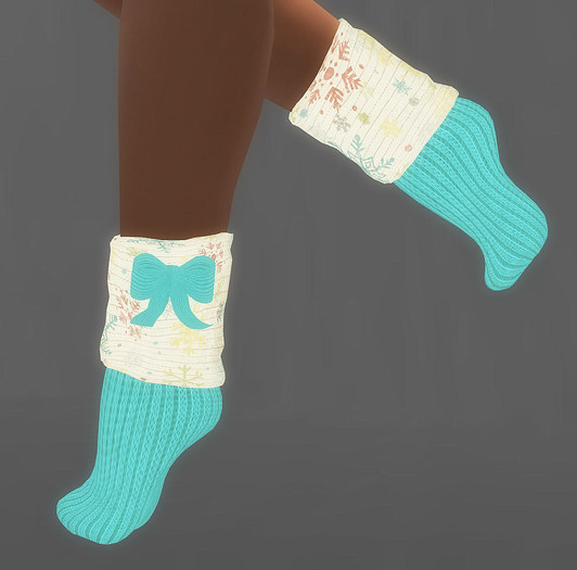 Sugel Co.- [Snow Stars] Winter Tiptoe Socks