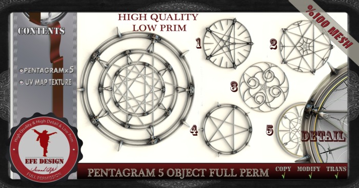 Pentagram 5 Object Full Perm