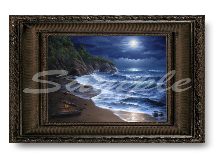 Midnight Moonlight Beach 