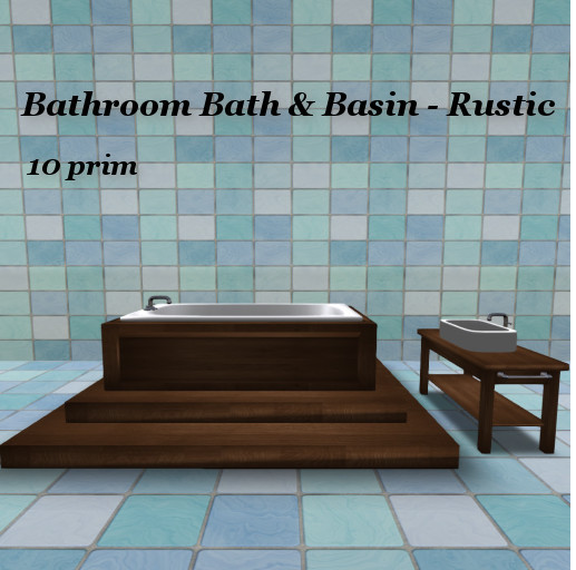 Bathroom Bath & Basin - Rustic