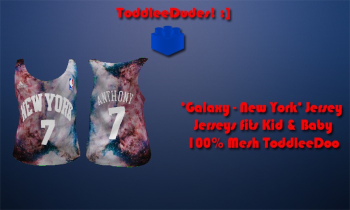 ToddleeDudes:] '"Galaxy" New York' Jersey - Mesh