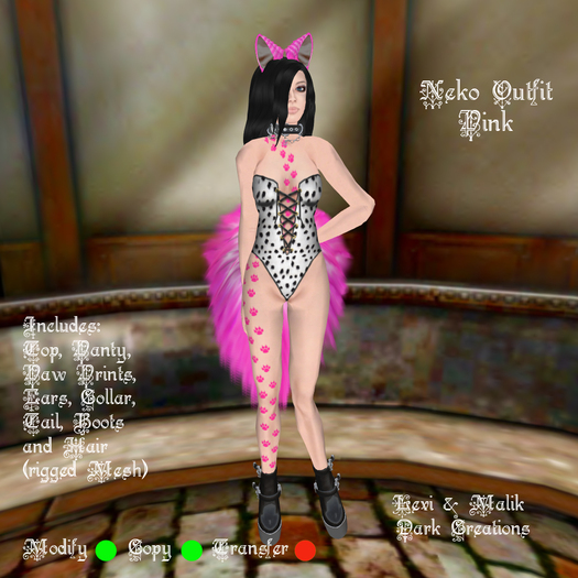 Neko Outfit Pink