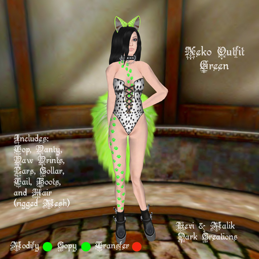 Neko Outfit Green