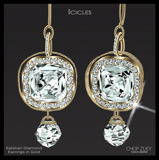 Icicles Earrings by Chop Zuey Couture Jewellery