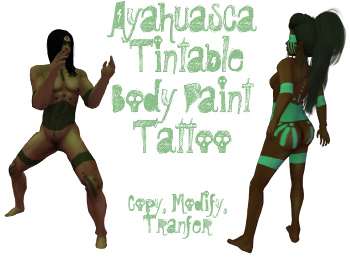 Ayahuasca Body Paint