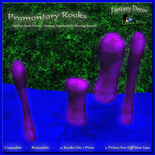 Promontory Rocks - Fantasy Purple - Off-Sim Capability