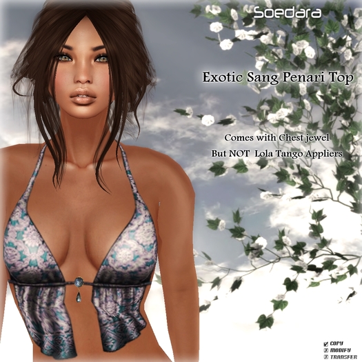 ~Soedara~ Exotic Sang Penari Top {Magic Lilac}