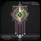 Caliban's Dream Gld/Grn by Chop Zuey Couture Jewellery