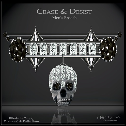 Cease & Desist Men's Fibula by Chop Zuey Couture Jewellery