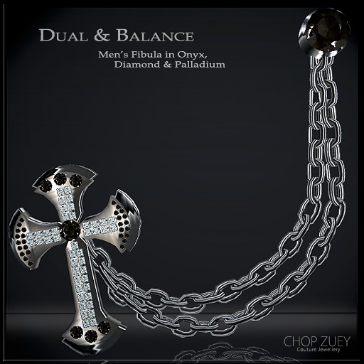 Dual and Balance Men's Fibula by Chop Zuey Couture Jewellery