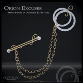 Orion Excuses Gld Men's Fibula by Chop Zuey Couture Jewellery