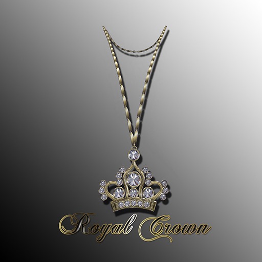Lady's Royal Crown Necklace GOLD