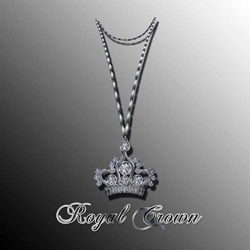 Lady's Royal Crown Necklace PLATINUM