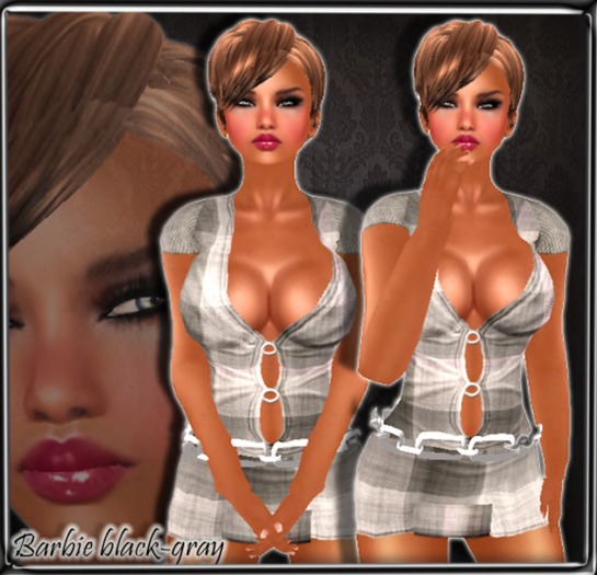 Barbie black gray-