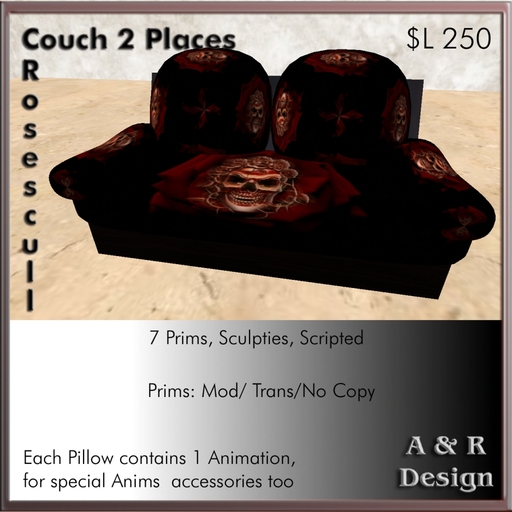 A&R Design - Roseskull Couch 3 (boxed)
