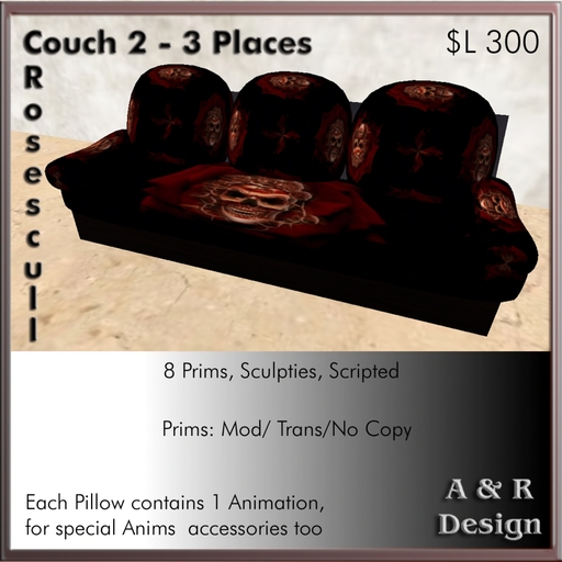 A&R Design - Roseskull Couch 2 (boxed)