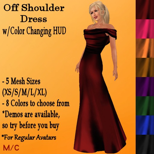 *SRC* V Cut Strapless Gown (V1 DEMO)(Mesh)