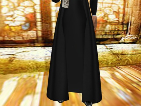Second Life Marketplace - Priest Black Trim Outfit