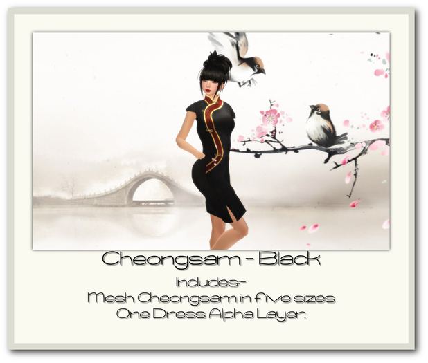 .::Tinkerbox::. Cheongsam Black
