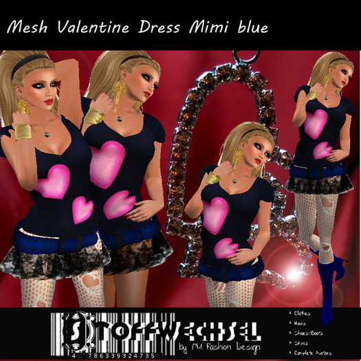 [Stoffwechsel] *Mesh* Valentine Dress Mimi blue