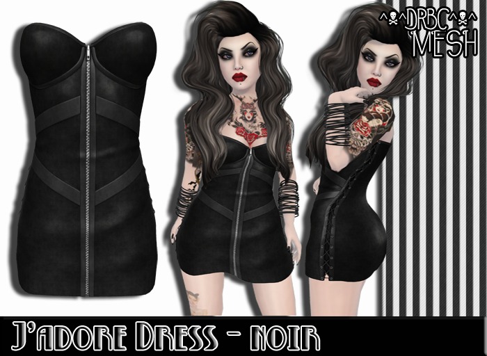 ::drbc:: j'adore dress - noir [BOXED]