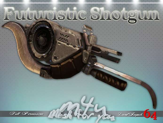 mesh4u futuristic shotgun