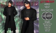 TIMO - Black *mesh* Jacket & Jeans Outfit