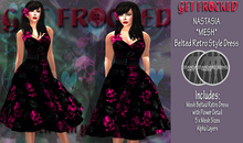 KRISTA *MESH* Evening Gown RED