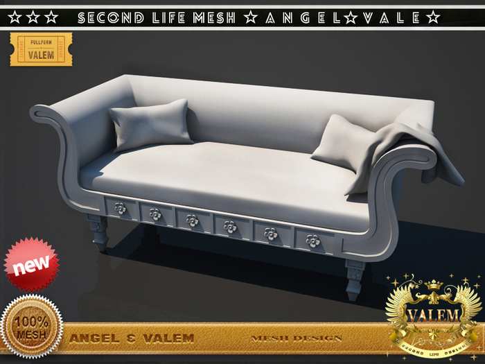 . :: VALEM ::.  Full Perm Mesh Flower Motifs Processing Seat