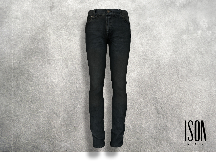 ISON MAN - basic denim skinny (sea)