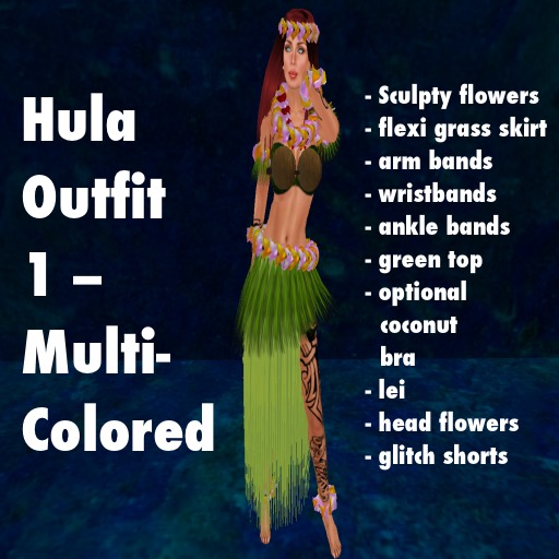 Julia's Hula Skirt1 Multi (boxed)