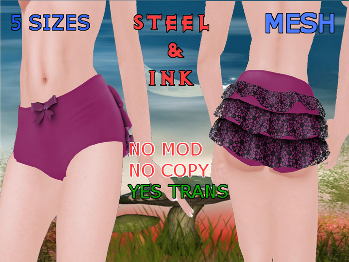 Pink Lace Frilled Panties