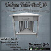 -TC- Unique Table Pack 30 Mesh 50% Discount!!