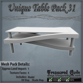 -TC- Unique Table Pack 31 Mesh 50% Discount!!
