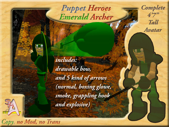 Puppet Hereos - Emerald Archer (Boxed )