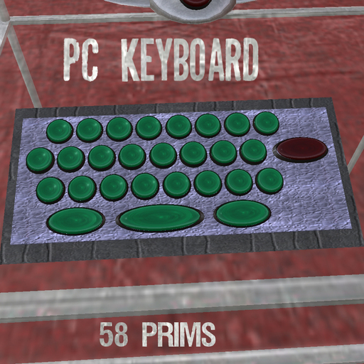 PC Keyboard - 58 prims [mod/copy]