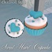 Sweet heart cupcake blue ad