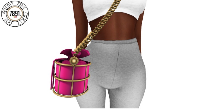 [7891.] Janvier Purse - Pink (W\Reszie)