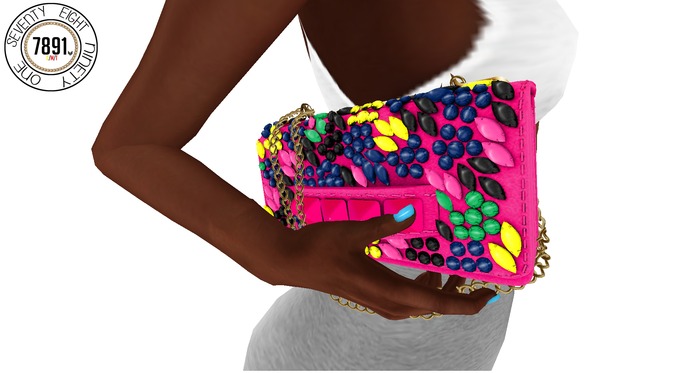 [7891.] Proenza Clutch - Pink (W\Resize)
