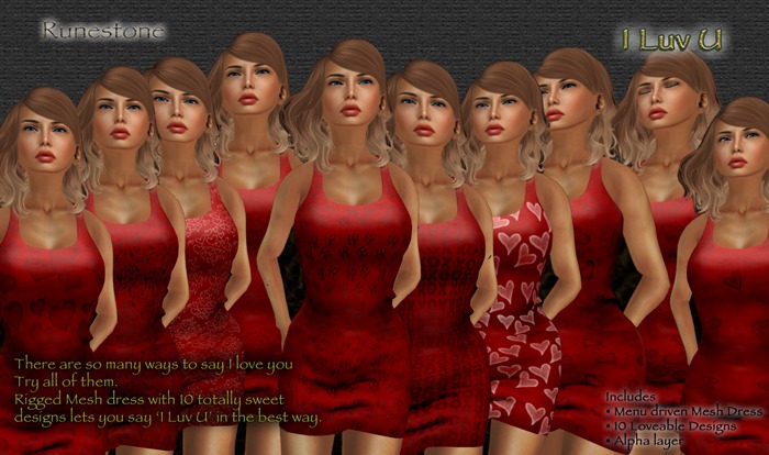 I Luv U Mesh Dress