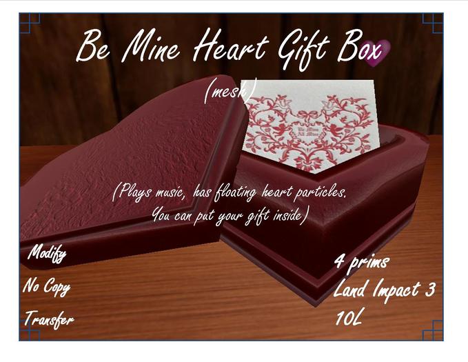 Be Mine Heart Gift box