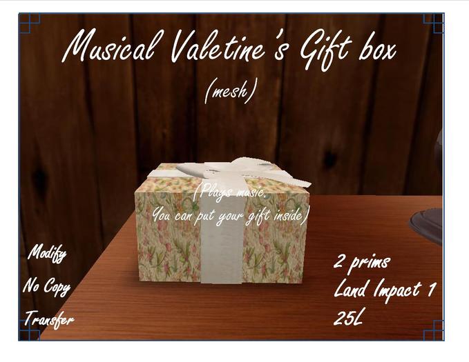 Musical Valentine's Gift box