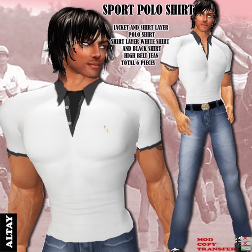 ALTAY POLOSPORT WHITE T-SHIRT SHIRTS