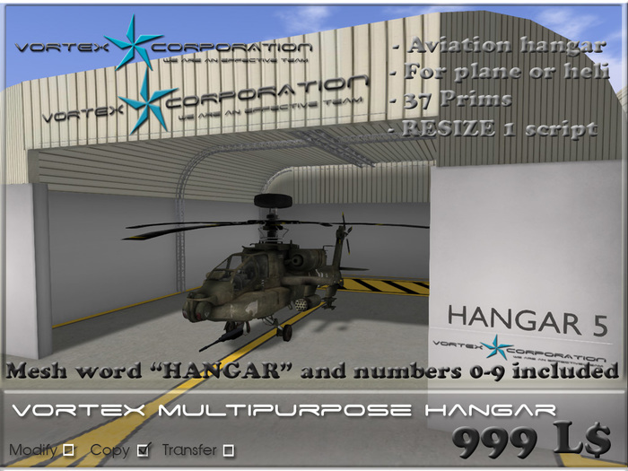 Vortex multipurpose hangar (box)
