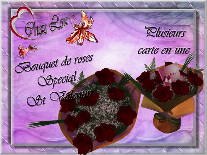 Bouquet de Rose rouge 2 St Valentin