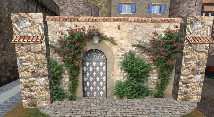 Rather Fancy Framed Medieval Arched Door - Premium Script - Transferable D0198