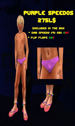 Christensons Purple Speedo Set